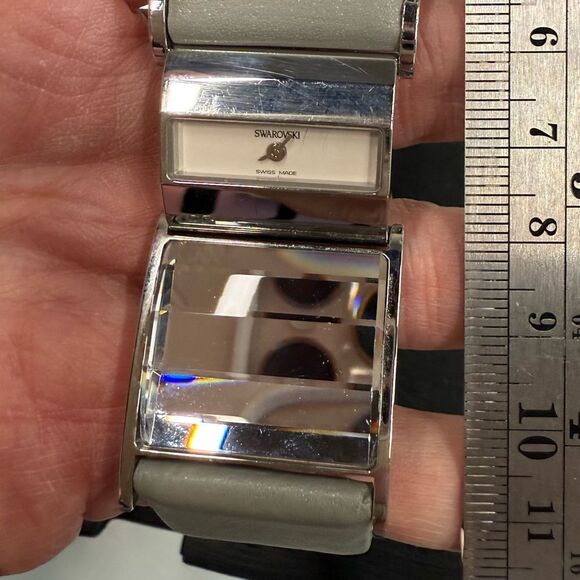 Swarovski Women’s Swiss Made Crystal Bracelet Watch – Silver w/ Box FWD235SIM4 - Picture 7 of 14